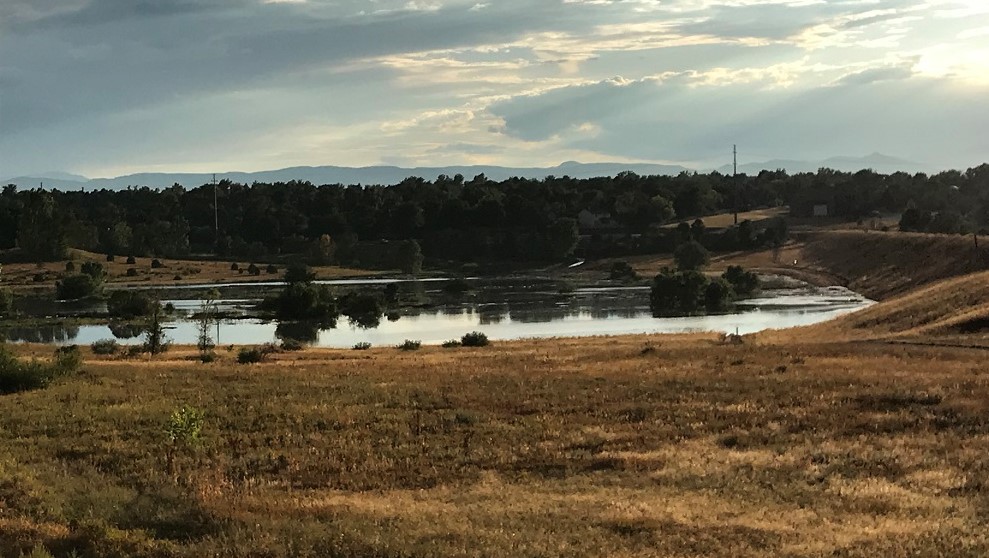 lake at Englewood dam after a heavy rain